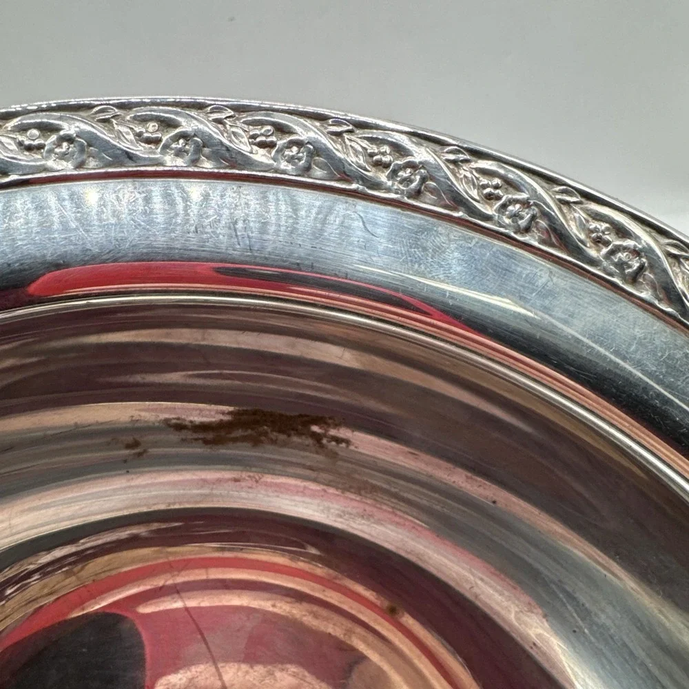 Wm. Rogers & Son Spring Flower Silverplate‎ Lidded Serving Dish #3062